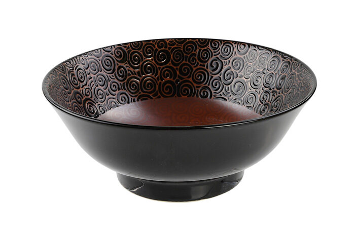 Bol Noir / Marron - Bols Mixtes - 21 x 8,5 cm 1300 ml