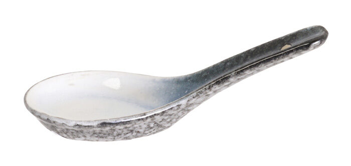 Cuillère Grise / Blanc - Tajimi - 13,5 cm