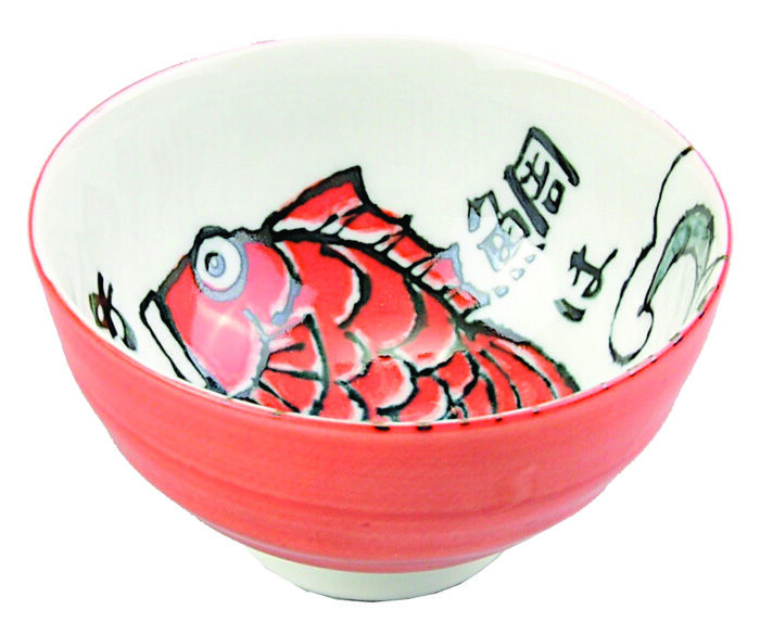 Bol Rouge - Fruits de Mer - 11.2 x 7.2 cm 250 ml