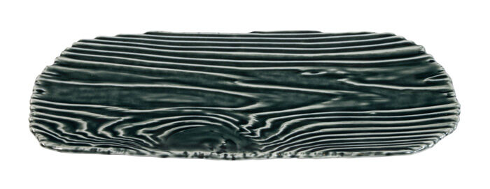 Assiette rectangulaire noire - Grande assiette - 31 x 14,5 cm