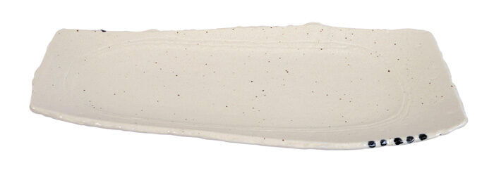 Assiette rectangulaire Blanc - Grande assiette - 32,4 x 16 cm