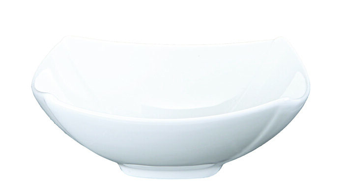 Bol carré blanc - Série Blanc - 11,3 x 11,3 x 4,2 cm 150 ml