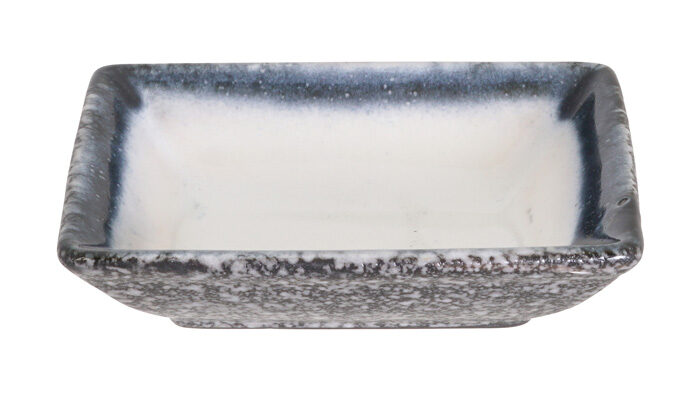 Bol Gris / Blanc - Tajimi - 9,5 x 7 x 2,5 cm