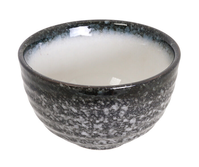 Bol Gris / Blanc - Tajimi - 11 x 6.5 cm 350 ml