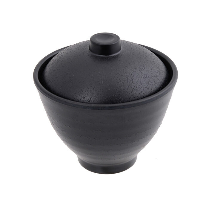 Bol à soupe noir - mélamine - 10,5 x 7,9 cm 250 ml