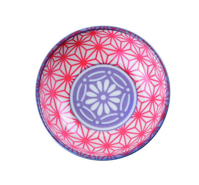 Etoile à Sauce Bleu / Rouge / Violet - Rouge Ondulé - 9,5 x 3 cm