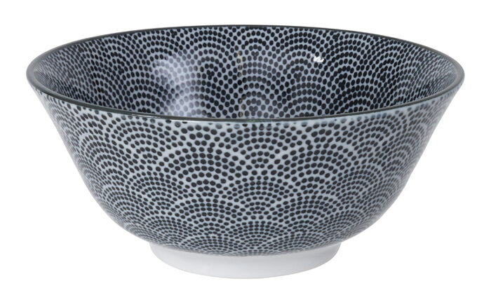 Bol à pois noir / blanc - Nippon Noir - 15,2 x 6,7 cm 500 ml