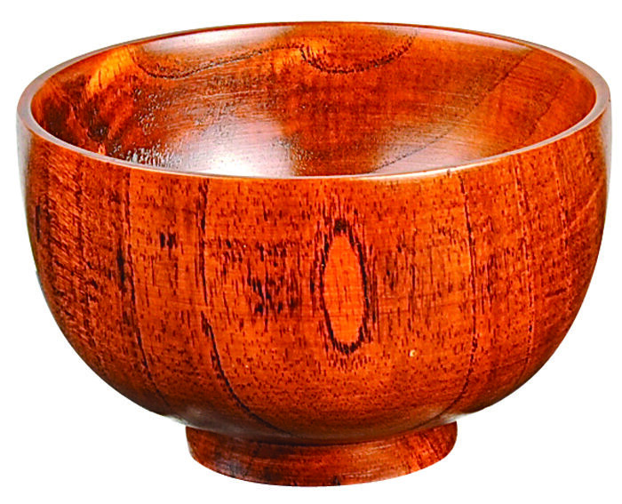 Bol en bois - laque - 11 x 7 cm