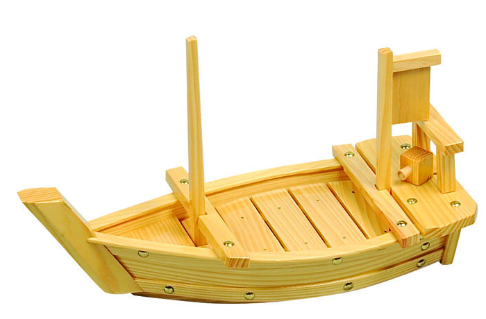 Botte à sushi en bois - vaisselle en bois - 40 x 16 cm