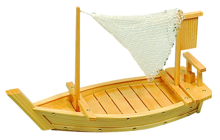 Botte à sushi en bois - harnais en bois - 60 x 23,5 cm