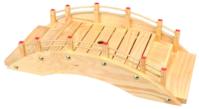 Pont à sushi en bois - articles en bois - 46 x 22 x 13 cm