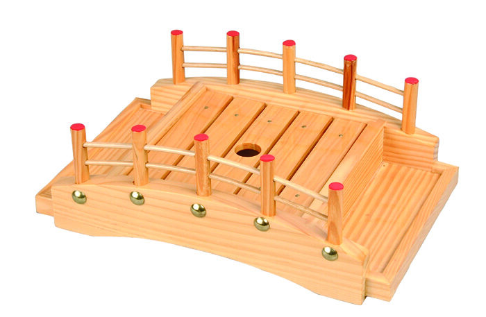 Pont à sushi en bois - articles en bois - 30,5 x 16,5 x 10 cm