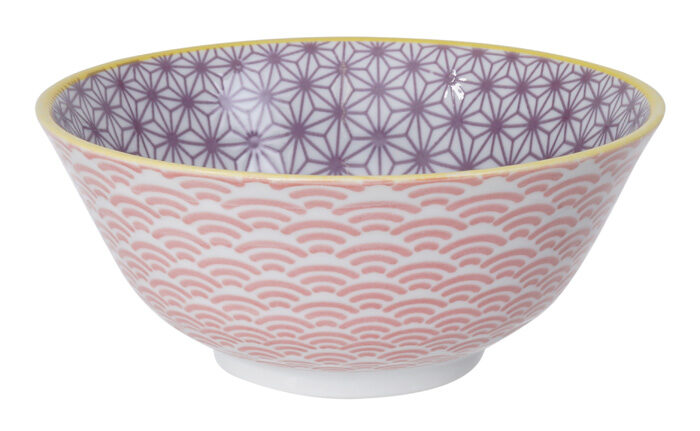 Bol Violet / Rose - Star Wave - 15,2 x 6,7 cm 500 ml