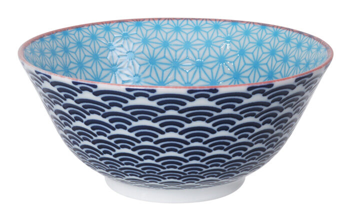 Bol Bleu Clair / Bleu Foncé - Star Wave - 15,2 x 6,7 cm 500 ml