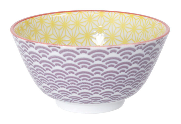 Bol Jaune / Violet - Star Wave - 12 x 6,4 cm 300 ml