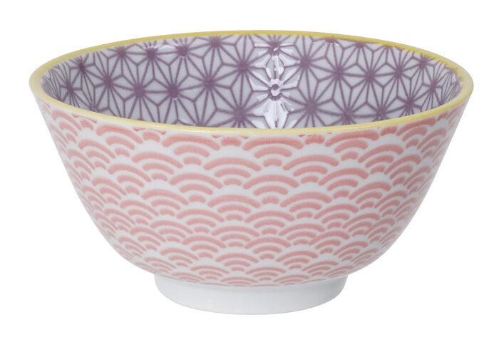 Bol Violet / Rose - Star Wave - 12 x 6,4 cm 300 ml