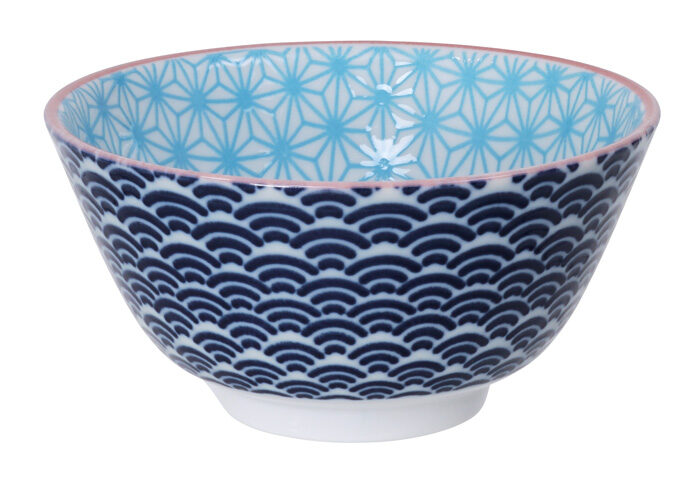 Bol Bleu / Bleu Foncé - Star Wave - 12 x 6,4 cm 300 ml