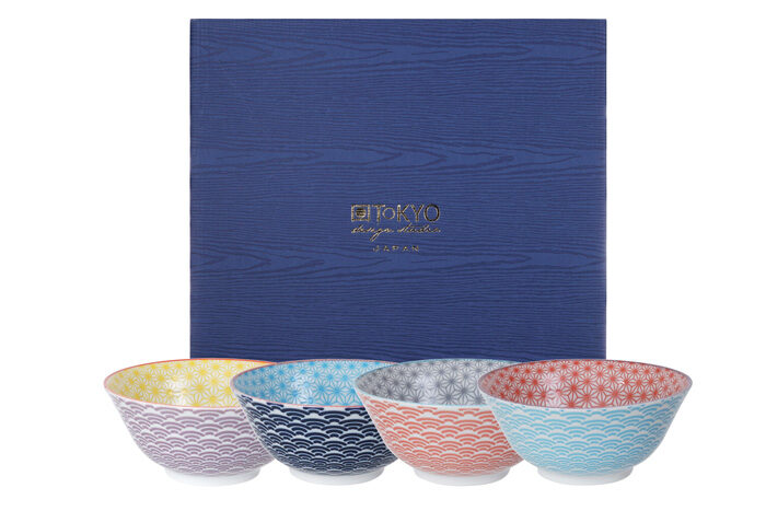 Bol Set - Star Wave - Set de 4 - 15 x 6.7 cm 500 ml