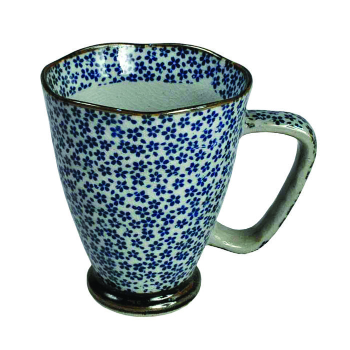 Tasse Bleu / Gris - 9 x 11cm 400ml