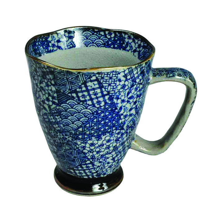 Tasse Bleu / Gris - 9 x 11cm 400ml