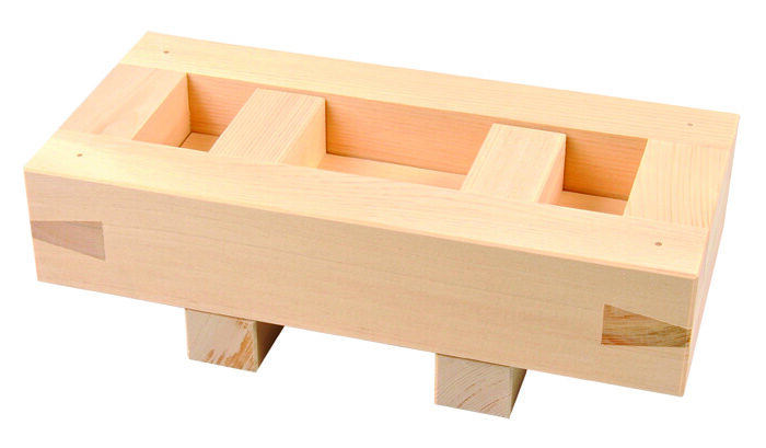 Forme de sushi en bois - articles en bois - 24 x 11,5 x 7,5 cmh