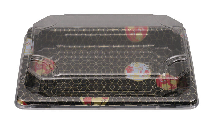 Assiette jetable en plastique pour le ST-3 - 16,4 x 11,3 x 2 cm (emballé par 50)