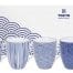 Tokyo Design Studio - Nippon Blue - Ensemble de tasses - 8.5x10.2cm 380ml - 4pcs