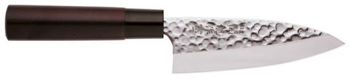 Acier inoxydable - Couteau de cuisine Deba - 150mm x 3mm - Style martelé