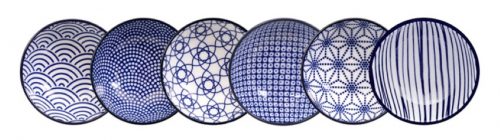 Tokyo Design Studio - Nippon Blue - Schalenset - 9.5x3cm - 6pcs