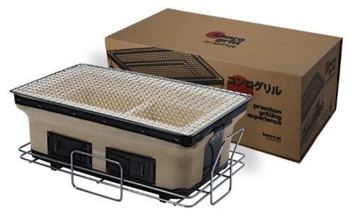 Konro Grill met Net en Basis - 41 x 24 x 17cm