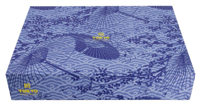 Tokyo Design Studio – Coffret cadeau bleu vitreux – Vagues – 8 pcs – Image 4