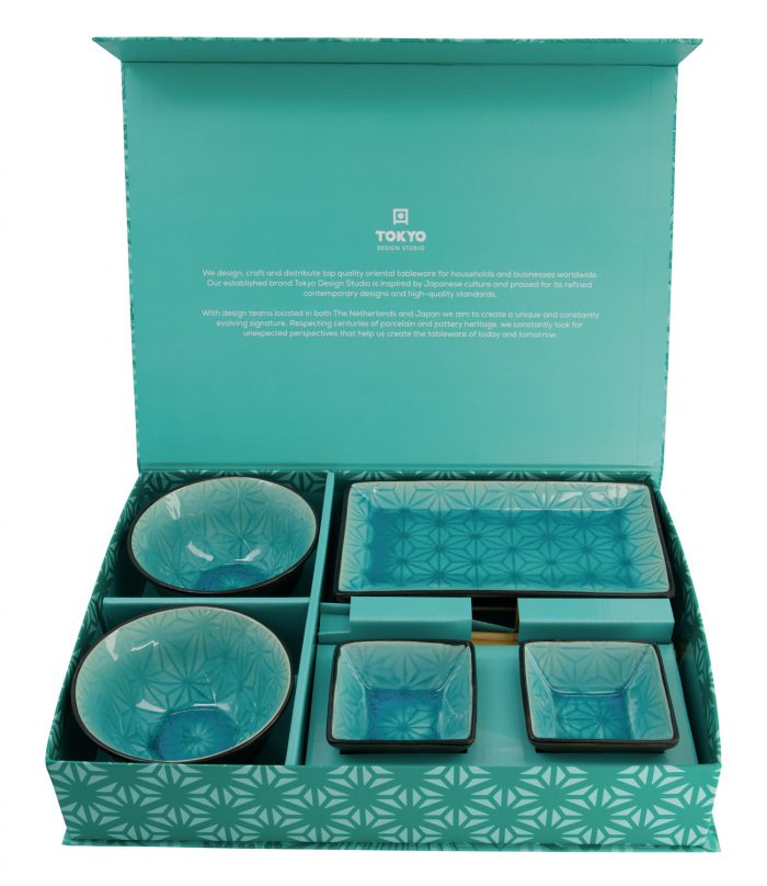 Tokyo Design Studio – Coffret cadeau Glassy Turquoise – Étoiles – 8 pcs – Image 4