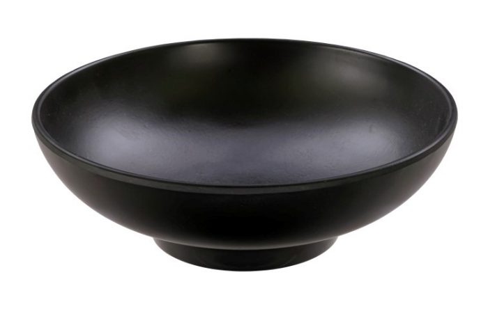 Zwarte kom - Melamine Zen 22,6 x 7.5 cm