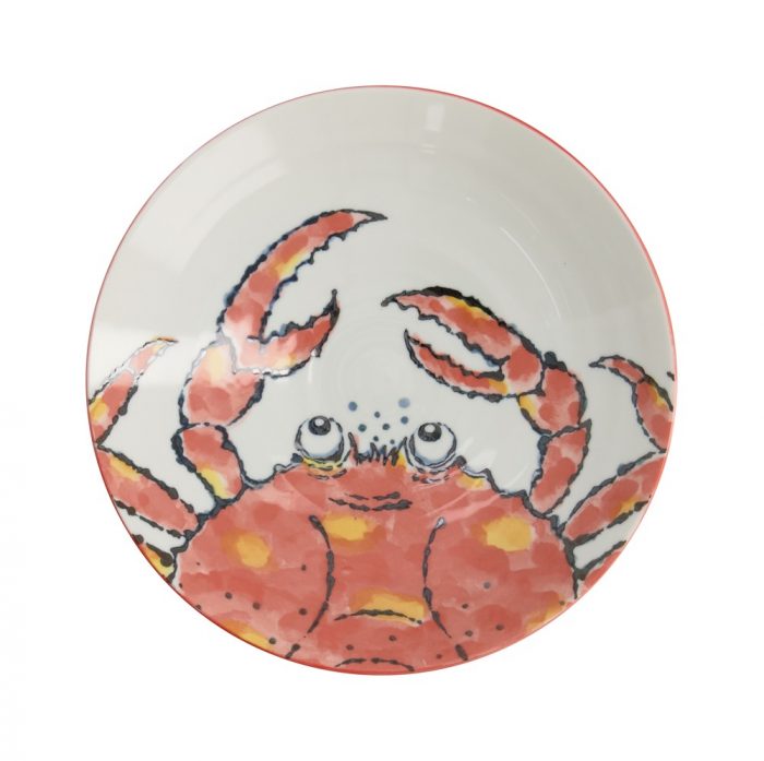 Tokyo Design Studio - Sea Food - Assiette Creuse - Rouge - Crabe – Image 2