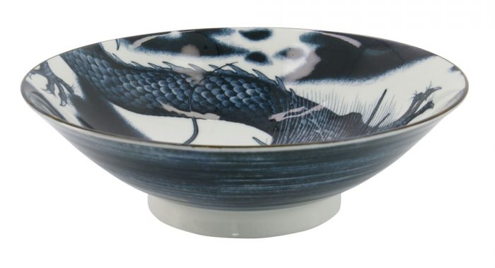 Tokyo Design Studio - Japonism Dragon - Bol Menbachi - Noir - 25,2x7,7cm 1600ml – Image 2