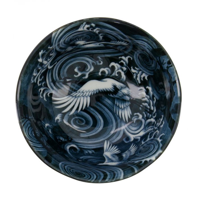Tokyo Design Studio – Japonism - Crane - Bol Tayo - Noir - 350ml - 12.7x 6.8cm – Image 2