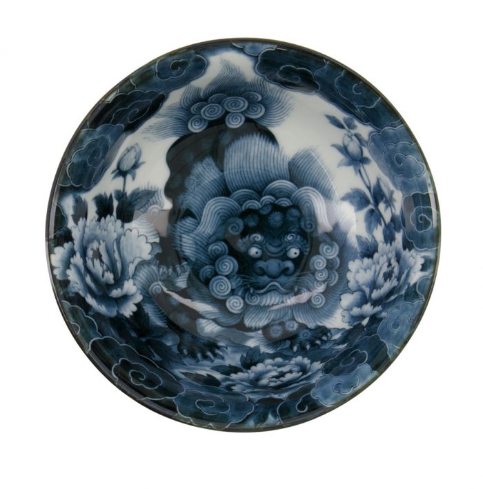 Tokyo Design Studio – Japonism - Lion - Bol Tayo - Noir - 350ml - 12.7x 6.8cm – Image 2