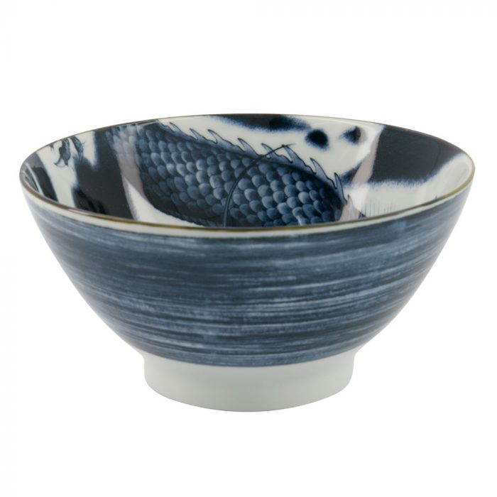 Tokyo Design Studio - Japonisme Dragon - Bol Ramen - Noir - 17.8x8.8cm 1000ml
