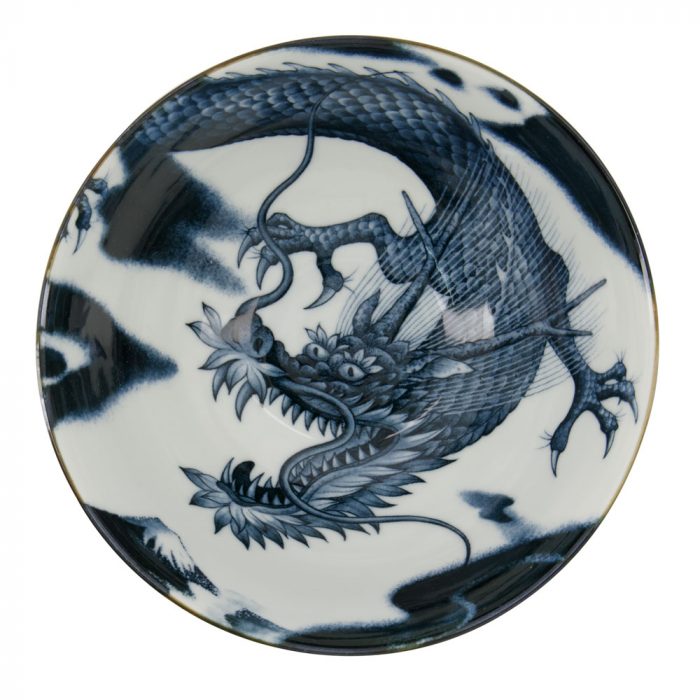 Tokyo Design Studio - Japonisme Dragon - Bol Ramen - Noir - 17.8x8.8cm 1000ml – Image 2
