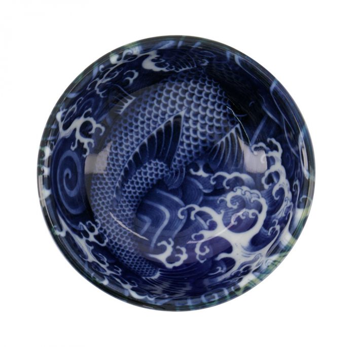 Tokyo Design Studio - Japonism Carp - Bol - Bleu - 8,7x3,7cm 95ml – Image 2