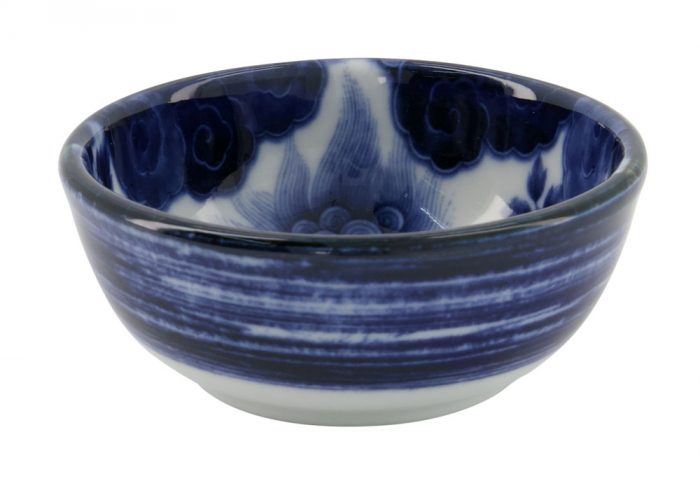 Tokyo Design Studio - Japonism Lion - Plat à sauce - Bleu - 8.7x3.7cm 95ml
