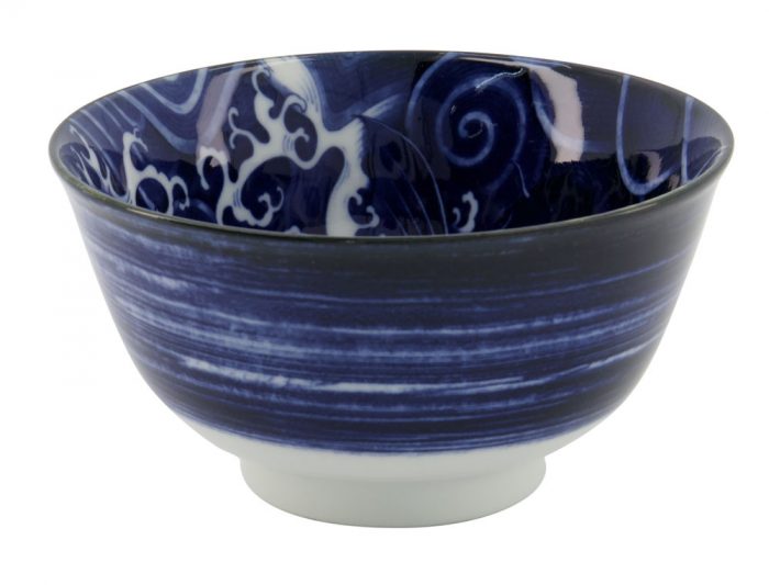 Tokyo Design Studio - Japonism Carp - Bol Tayo - Bleu - 12.7x6.8cm 350ml