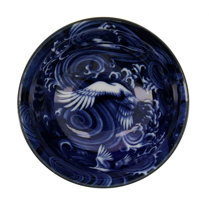 Tokyo Design Studio - Japonism Crane - Bol Tayo - Bleu - 12,7x6,8cm 350ml – Image 2