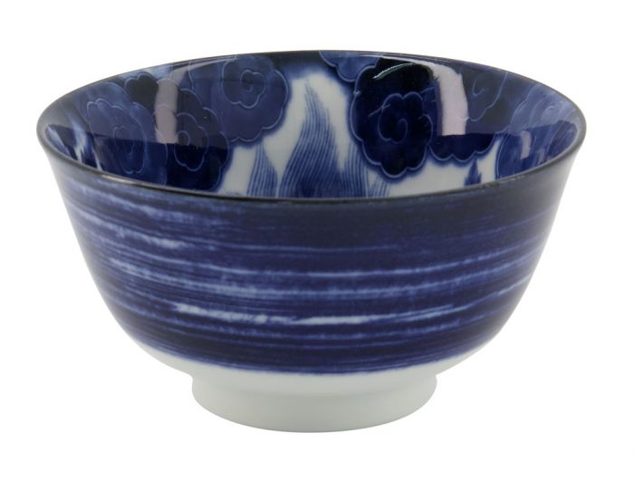 Japonism Lion Small Tayo Bowl 12.7x6.8cm 350ml Blue