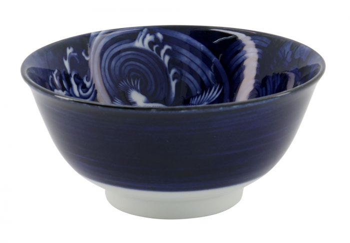 Tokyo Design Studio - Japonism Crane - Bol Tayo - Bleu - 14,7x6,9cm 500ml