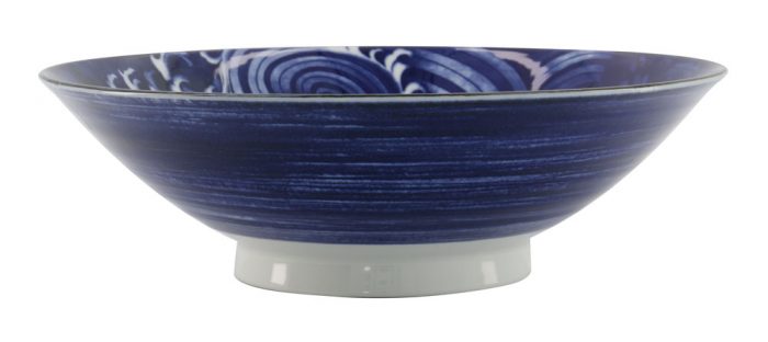 Tokyo Design Studio - Japonism Crane - Bol Menbachi - Bleu - 25,2x7,7cm 1600ml – Image 2