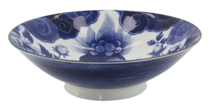 Tokyo Design Studio – Japonisme Lion – Bol Menbachi – Bleu – 25,2x7,7cm 1600ml