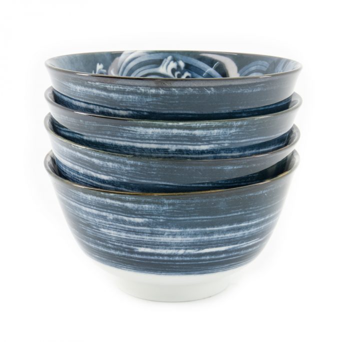 Tokyo Design Studio - Japonism - Juego de tazones de arroz - Noir - Set van 4 - 12.7x6.8cm – Image 3