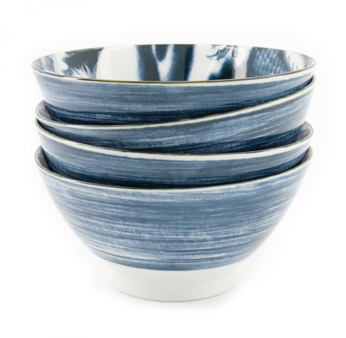 Tokyo Design Studio - Japonism - Bols à ramen - Lot de 4 - 1000ml - Noir - 17.8x8.8cm – Image 3