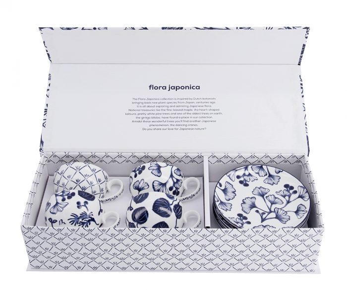 Tokyo Design Studio - Flora Japonica - Set avec Tasses et Soucoupes - 4 designs différents - 100ml – Image 2